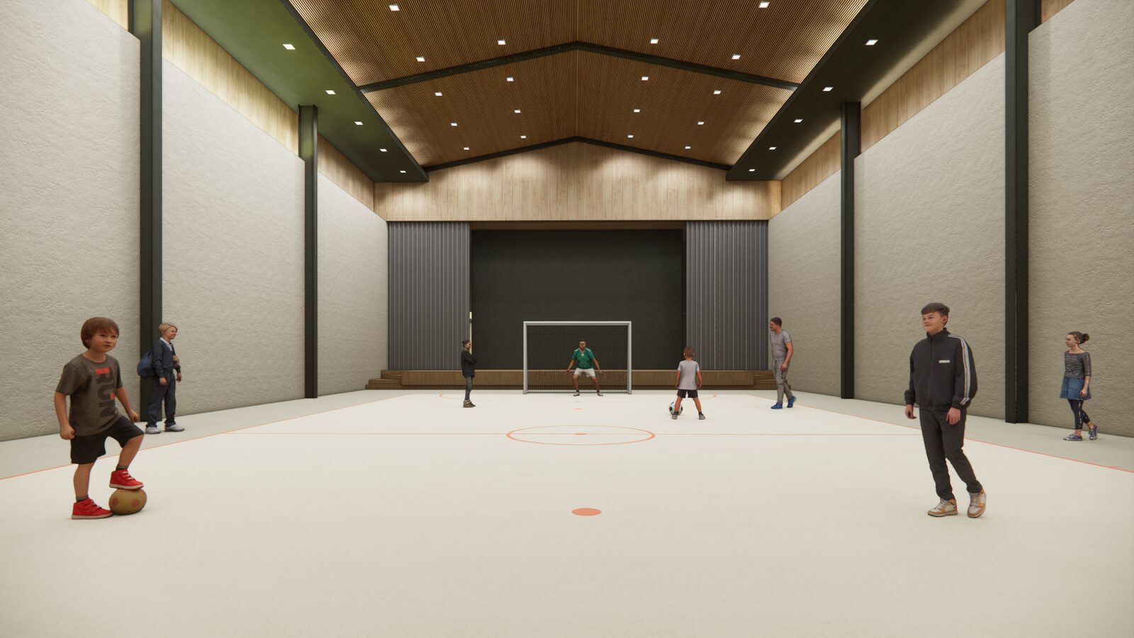 Sports hall render